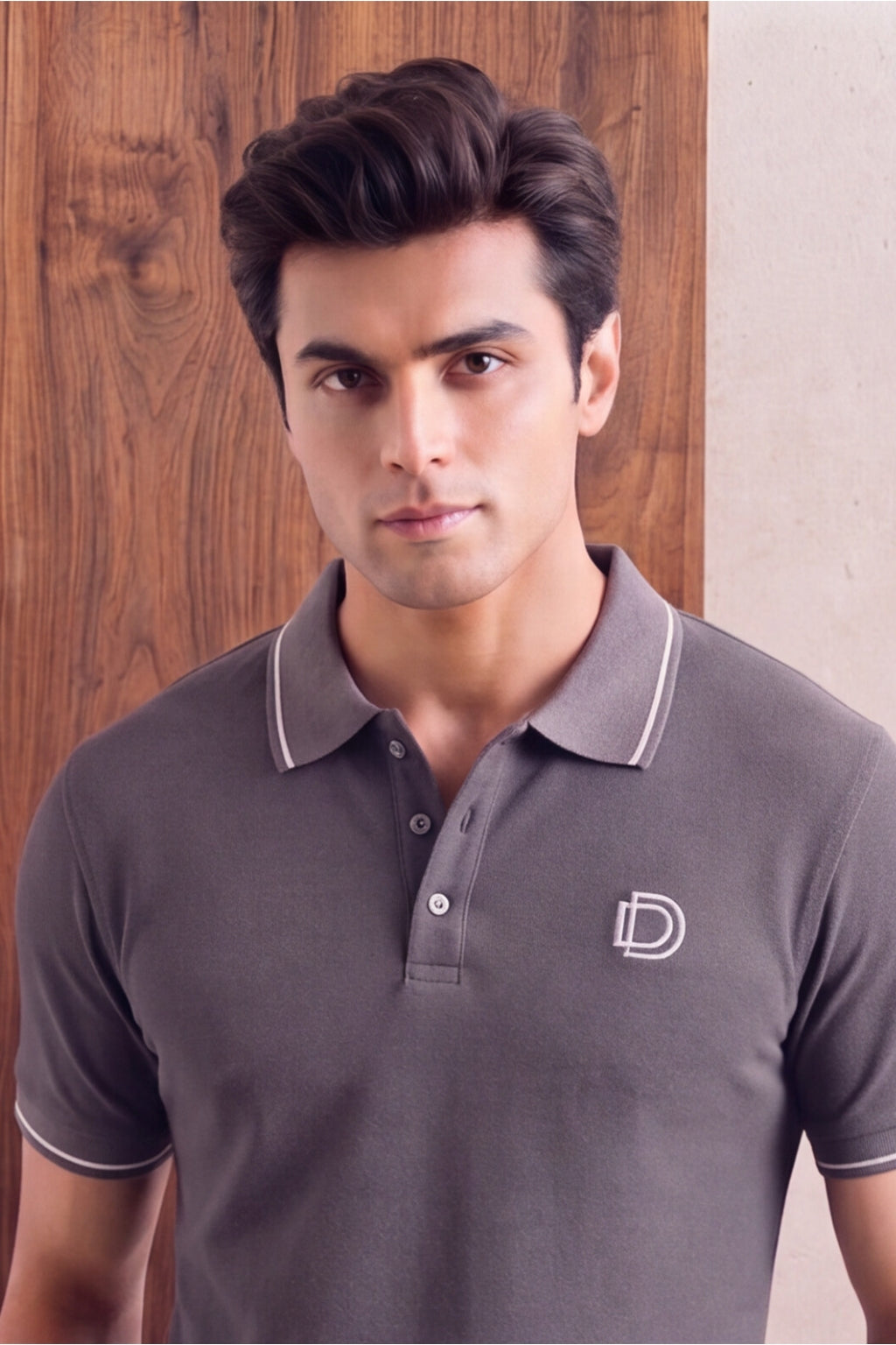 Charcoal Grey Polo T-Shirt