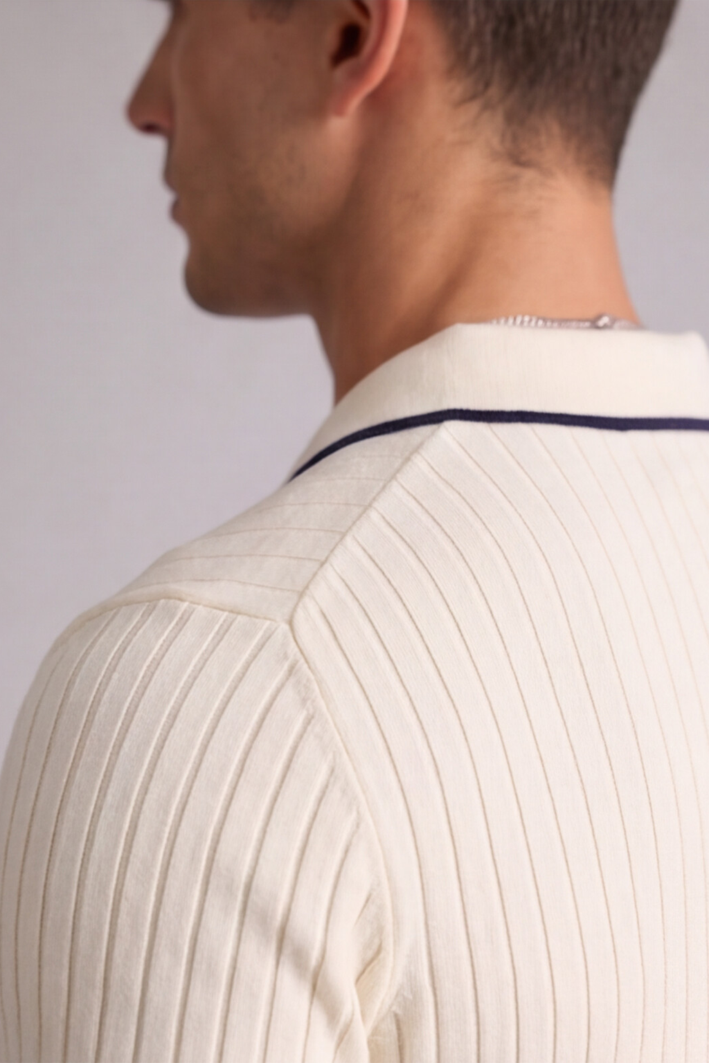 Beige Signature Polo Tee
