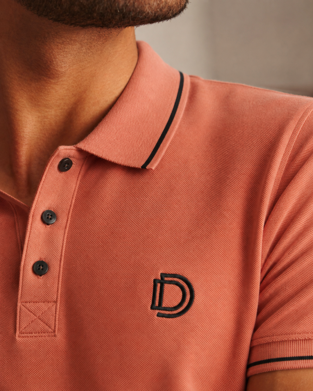 Peach Polo T-Shirt