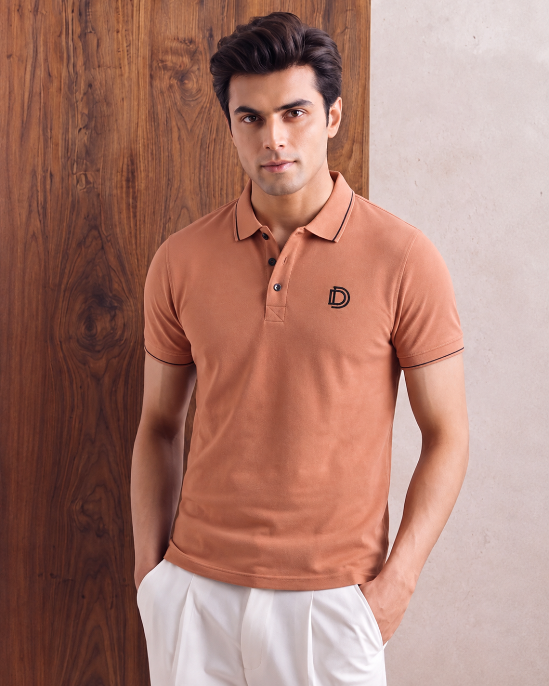 Peach Polo T-Shirt