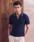 Dark Blue Signature Polo Tee