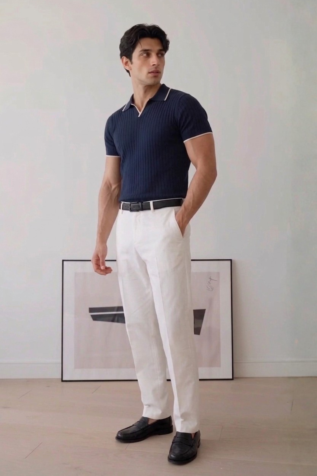 Dark Blue Signature Polo Tee