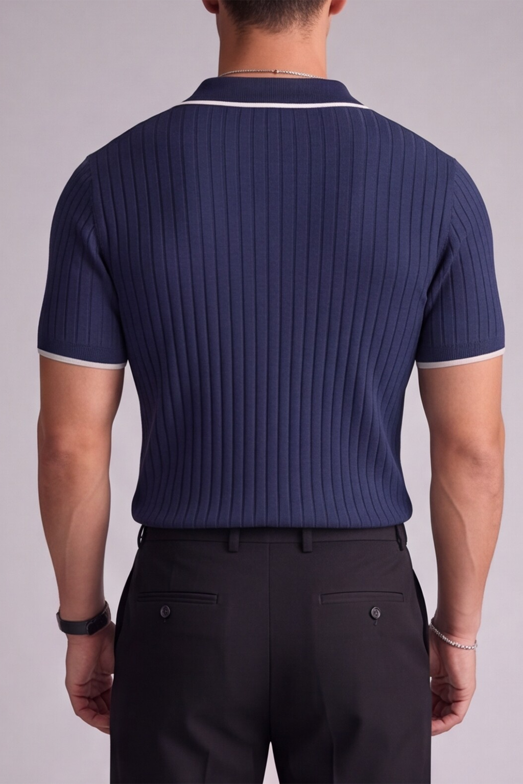 Dark Blue Signature Polo Tee