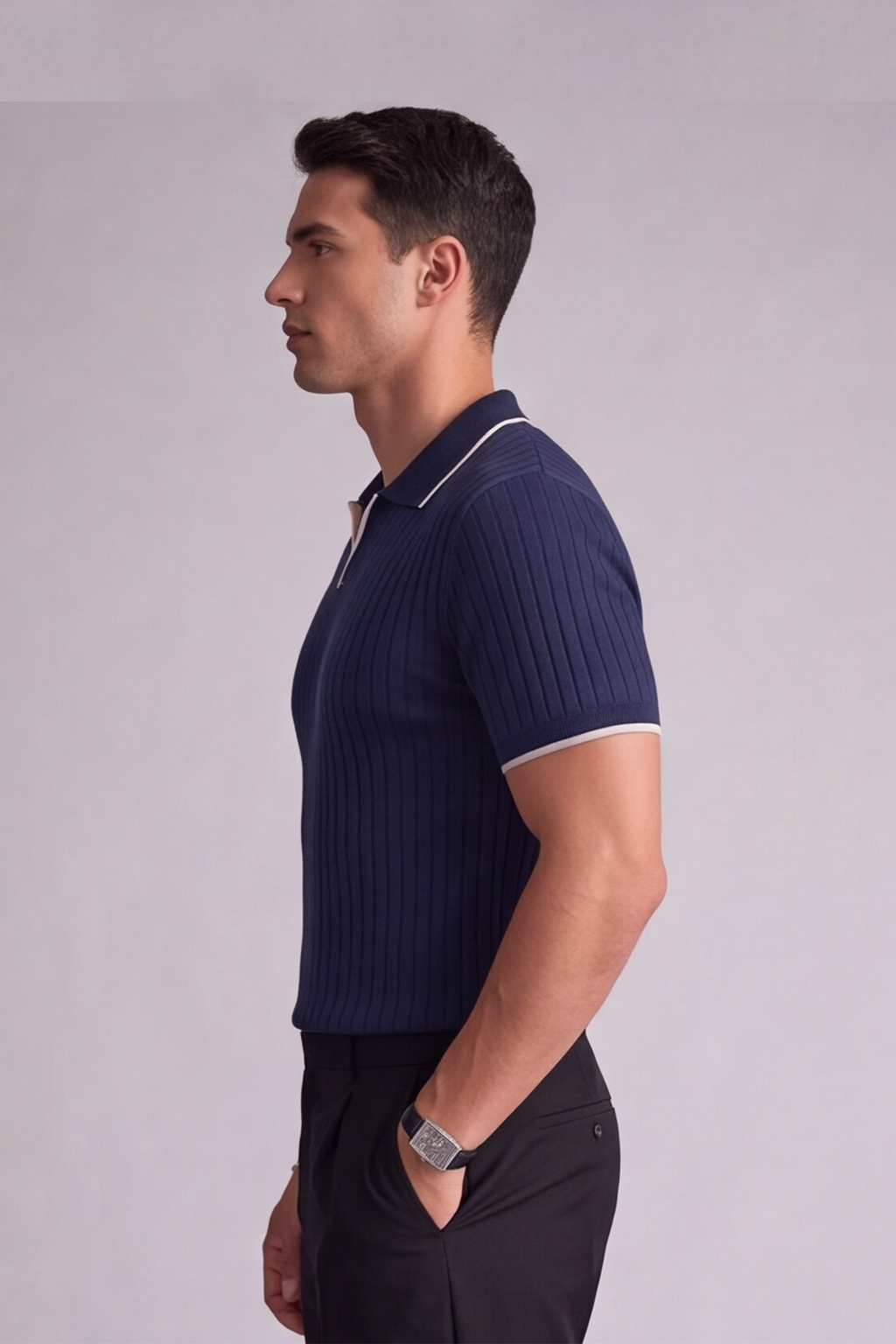 Dark Blue Signature Polo Tee