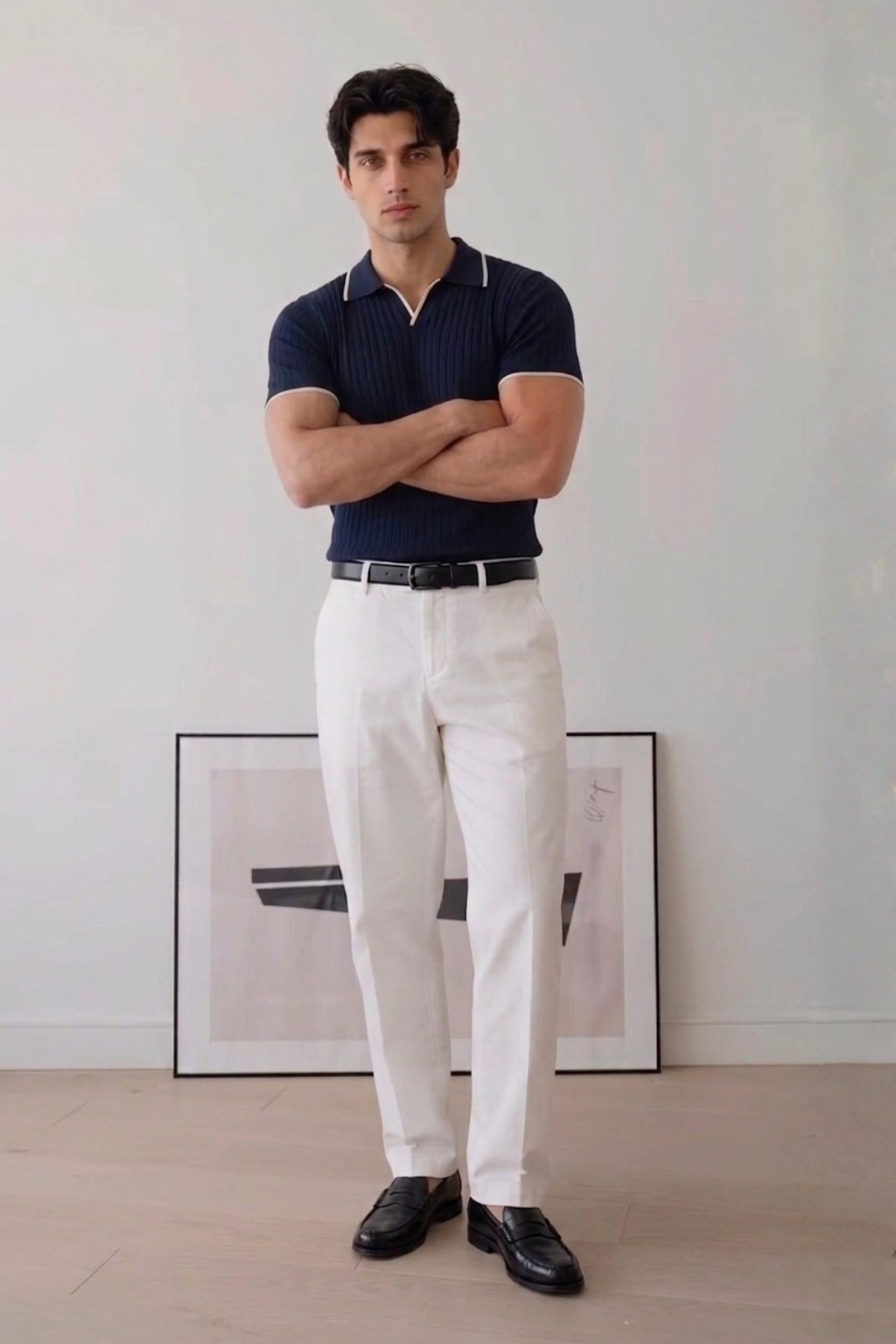 Dark Blue Signature Polo Tee