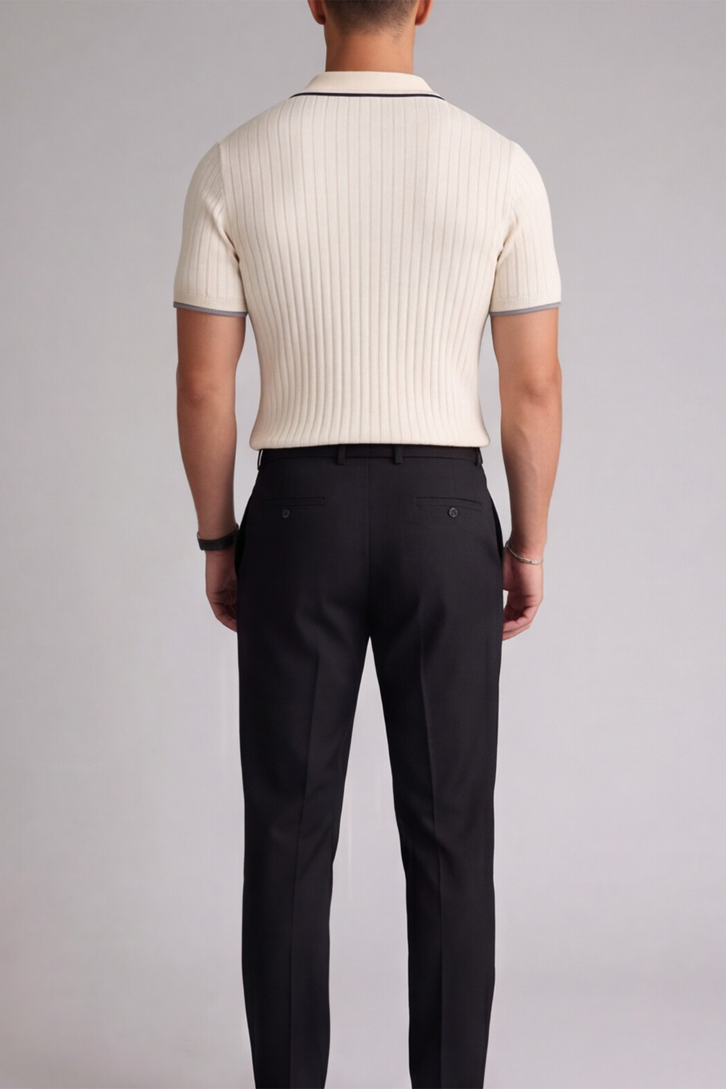 Beige Signature Polo Tee