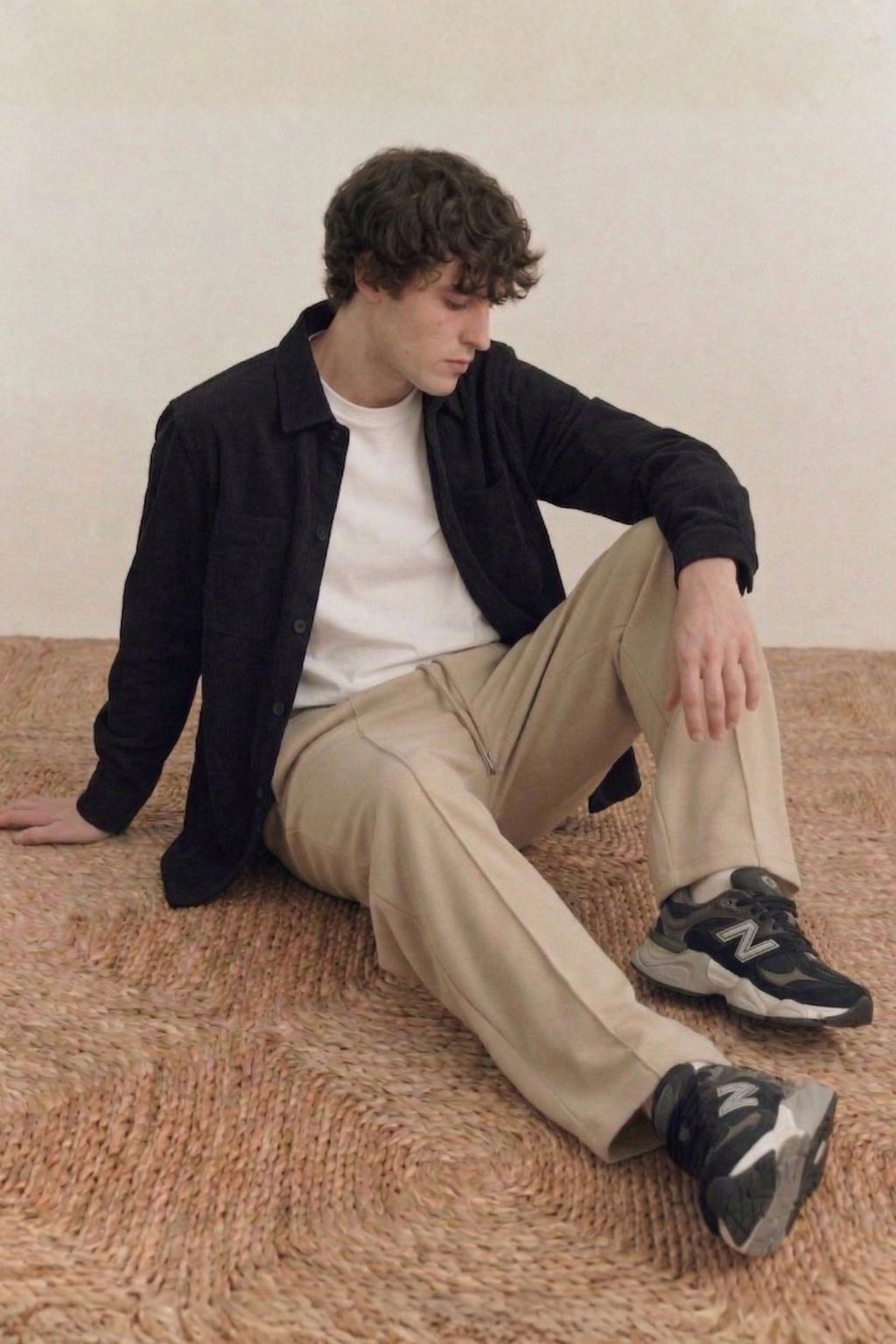 Light Brown Straight-Fit Trousers