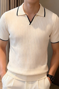Beige Signature Polo Tee