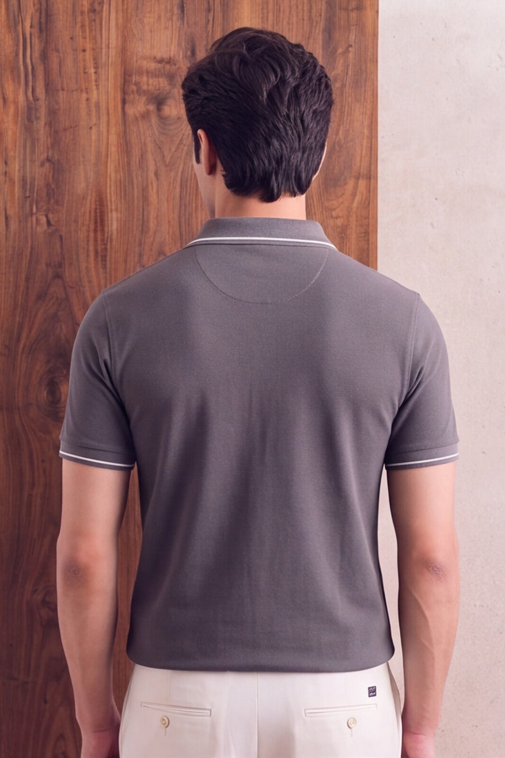 Charcoal Grey Polo T-Shirt