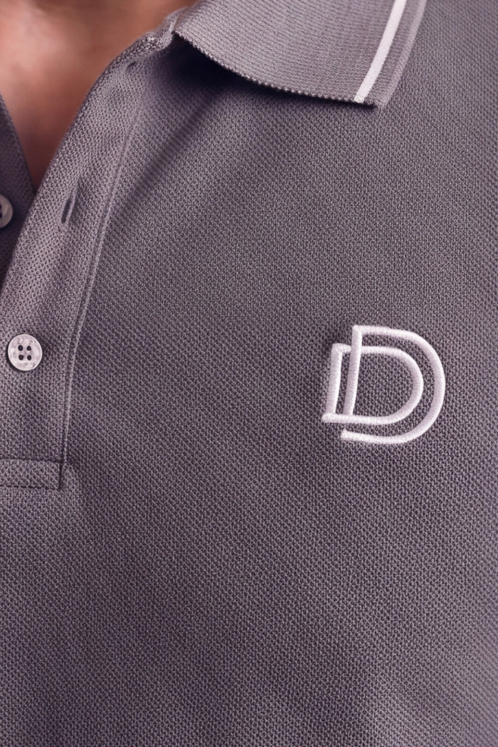 Charcoal Grey Polo T-Shirt