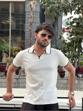 Beige Signature Polo Tee